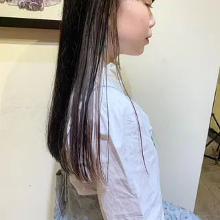 ロング カラー ヘアアレンジ 本間 結衣のヘアスタイル