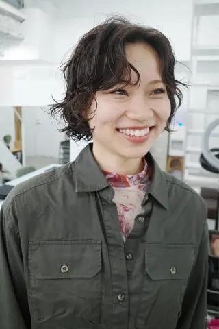 ショート 🧚🏼ボブパーマ 歩美のヘアスタイル