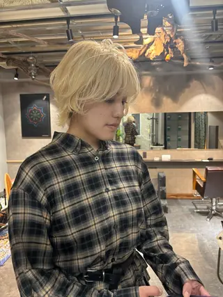 ショート カラー ヘアアレンジ 垢抜けショート ヒロムのヘアスタイル
