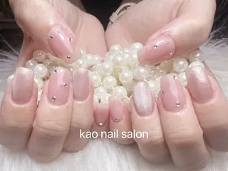 ネイル kao nail マグネット/長さだしのネイルデザイン