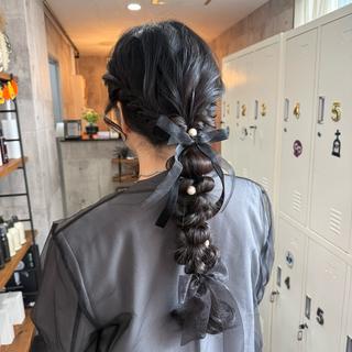 ヘアアレンジ 枚方 tomee 🦋南部 しほ🦋のヘアスタイル