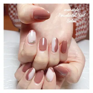 ミディアム ネイル 🐾enen style 🐾のネイルデザイン