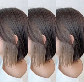 ミディアム カラー 梅田美容室 高山アヤのヘアスタイル