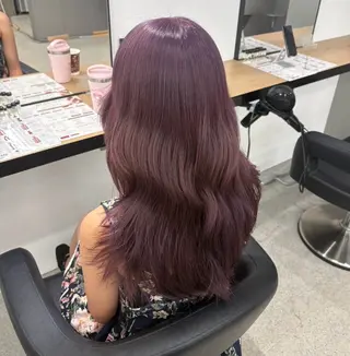 ロング miku/ラベンダー 透明感カラー🪻❤︎のヘアスタイル