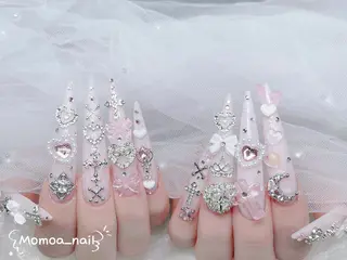 ネイル MoMoA Nail ネイル長さ出し専門店のネイルデザイン