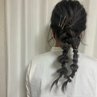 ロング カラー ヘアアレンジ ASAMI /MaisonINEのヘアスタイル