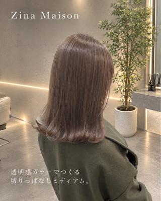 ミディアム カラー 植田 敬太のヘアスタイル