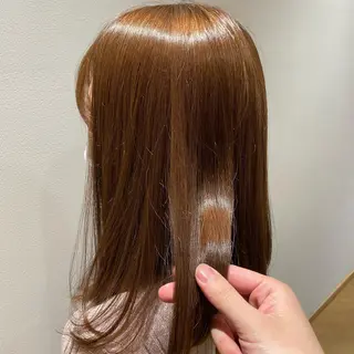 セミロング カラー 丸田 幹太のヘアスタイル
