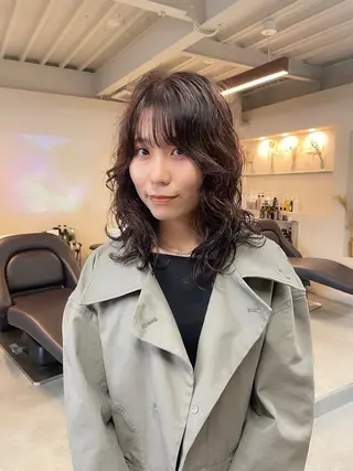 セミロング カラー パーマ 💎韓国風レイヤー /ボブ💎Namiのヘアスタイル