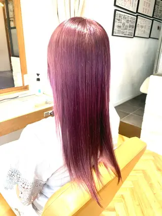 ロング 斉藤大河 カラー/縮毛矯正のヘアスタイル