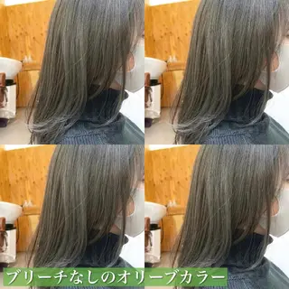 セミロング カラー navile原宿 yumaのヘアスタイル