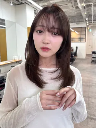 カラー 富田 朝陽のヘアスタイル