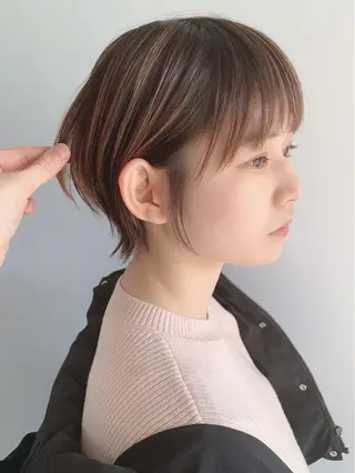 ショート 🎉骨格矯正カット ばば　としまさのヘアスタイル