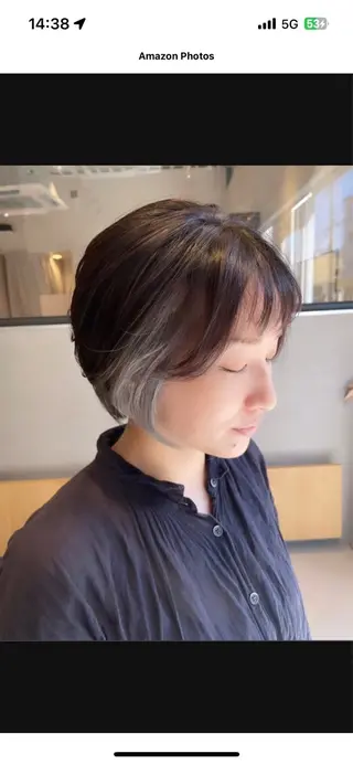 ショート カラー レイヤーカット/美髪 矯正🫧/中本輝人のヘアスタイル
