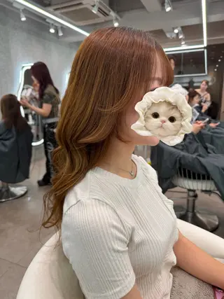 ロング ヘアアレンジ 大宮縮毛矯正💖韓国 レイヤー✂️櫻井のヘアスタイル