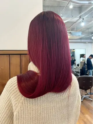 ロング カラー 堀部 梨瑠のヘアスタイル