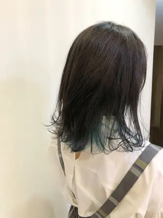 ミディアム カラー カラー/塚原里沙 川崎のヘアスタイル