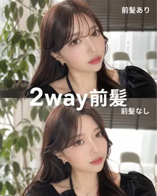 セミロング カラー ヘアアレンジ 🌫️大人韓国ヘア 🌫️naoyaのヘアスタイル