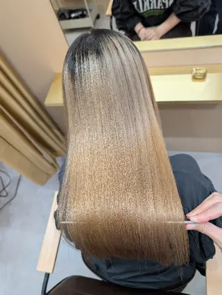ロング 髪質改善.縮毛矯正 ×韓国ヘアyukiのヘアスタイル