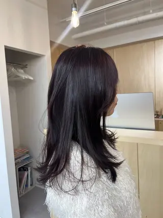 カラー ひな‪‪︎/暖色 柔color🌷のヘアスタイル