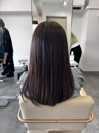 ロング カラー 月館 怜奈のヘアスタイル