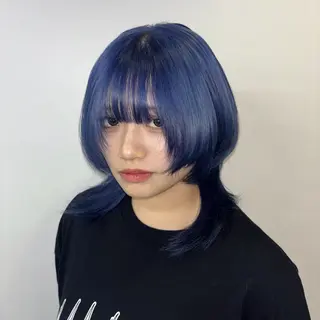 セミロング カラー Ren. 🦋デザインカラーのヘアスタイル