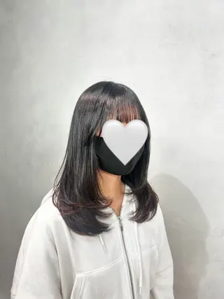セミロング 大村 さくらのヘアスタイル