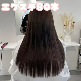 ロング MOE🐈⬛🎀 エクステ/ワンホンのヘアスタイル