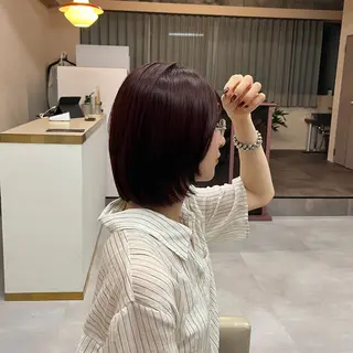ショート カラー 髪質改善カラー/ボブ 🌻Mutsumiのヘアスタイル