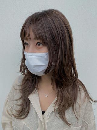 ロング カラー 豊中/カット/上西 力のヘアスタイル