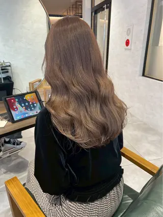 ロング カラー レイヤー✂︎ぷつボブ 艶カラー🤍noaのヘアスタイル