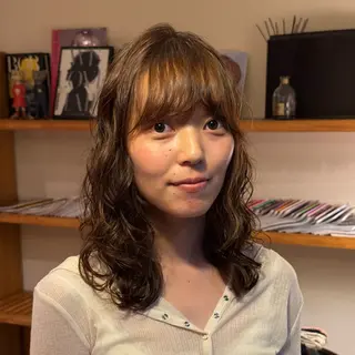 ミディアム パーマ レディースパーマ/ 合田  有一朗のヘアスタイル
