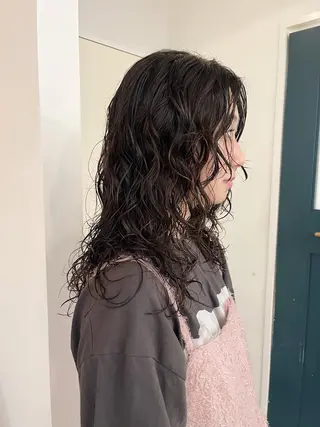 ミディアム パーマ 暖色/パーマ 🌼クニトウメイのヘアスタイル