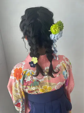 ロング ヘアアレンジ いまじゅく あおいのヘアスタイル