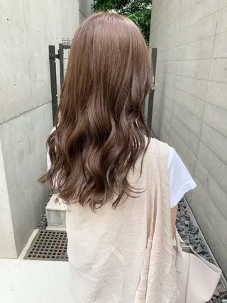 セミロング ✨色持ちの良い艶 カラー✨蟹江真世のヘアスタイル