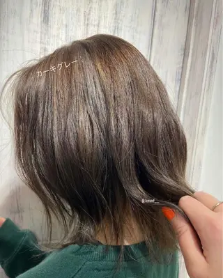ミディアム カラー 早田 遥 🍊.のヘアスタイル