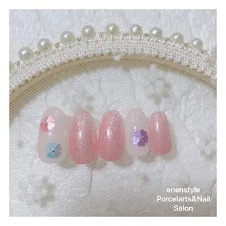 ミディアム ネイル 🐾enen style 🐾のネイルデザイン