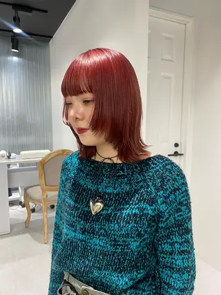 ミディアム カラー ボブ無料募集🎀 SERA🩰のヘアスタイル