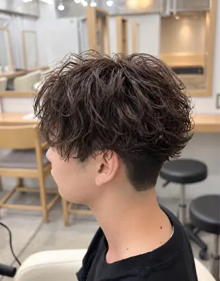 パーマ メンズ 渋谷/メンズ特化 /ハイトーン/パーマのヘアスタイル