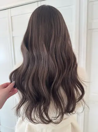 カラー ブリーチカラー🎀 韓国風/寺門美優のヘアスタイル