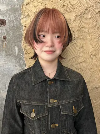 ミディアム カラー 圧倒的デザイン力 店長🎨RENAのヘアスタイル