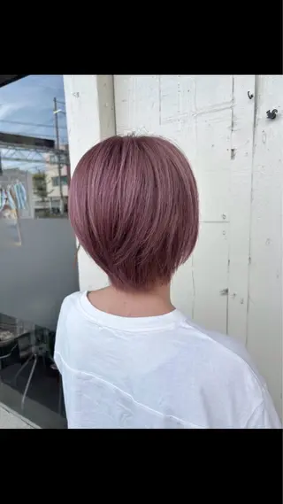 ショート カラー 生駒のパーマ達人 FEELけんけんのヘアスタイル