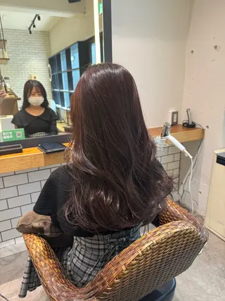 ロング 暖色カラー🤎Red Neo meiのヘアスタイル