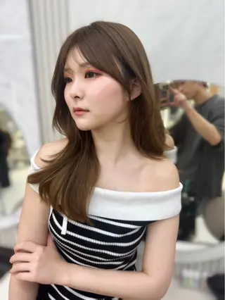 ロング 🍑韓国風レイヤー 🍑莉子のヘアスタイル