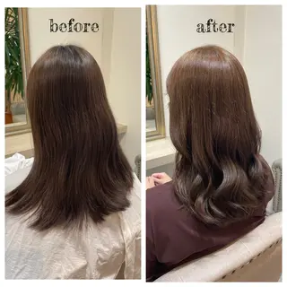 ミディアム カラー PutiLuca 浅川のヘアスタイル