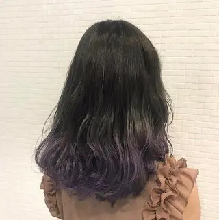 セミロング カラー 大阪ヴィーガンサロン KANAKOのヘアスタイル