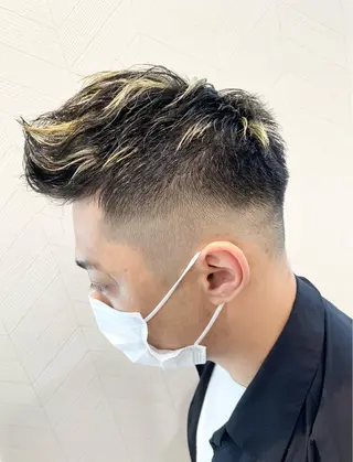 ショート カラー メンズ 💈メンズ特化 美容師サキ💈のヘアスタイル