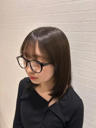 ミディアム 🫧透明感カラー ✄﻿mana🫧のヘアスタイル