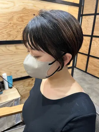 ショート カラー パーマ ヘアアレンジ メンズ キッズ ネイル マツエク・マツパ アイブロウ 久木原 ゆりのヘアスタイル