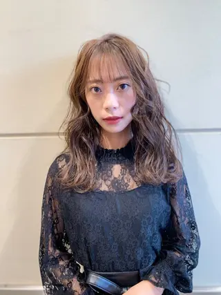 ロング 髪質改善/小顔カット 中山賢人のヘアスタイル